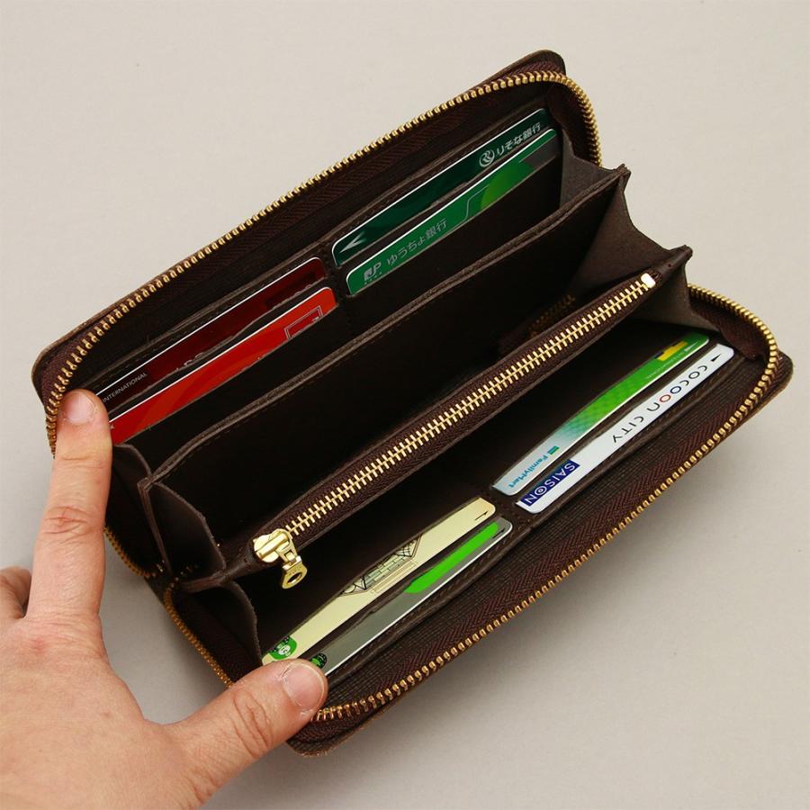 財布 長財布 革財布 ラウンドファスナー 通帳 本革 レザー 大容量  AGILITY affa アジリティアッファ グロット | AGILITY | 14