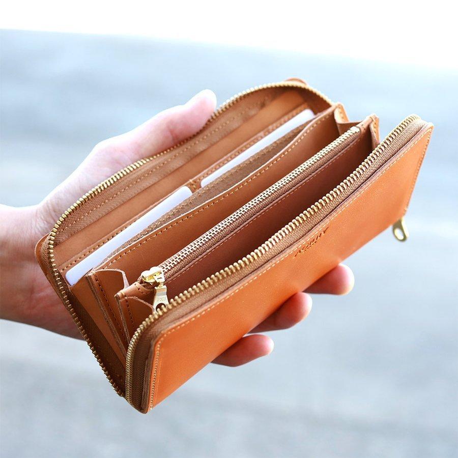 長財布 ラウンドファスナー 大容量 メンズ レディース 本革 レザー 栃木レザー AGILITY affa アジリティアッファ グロット | AGILITY | 23