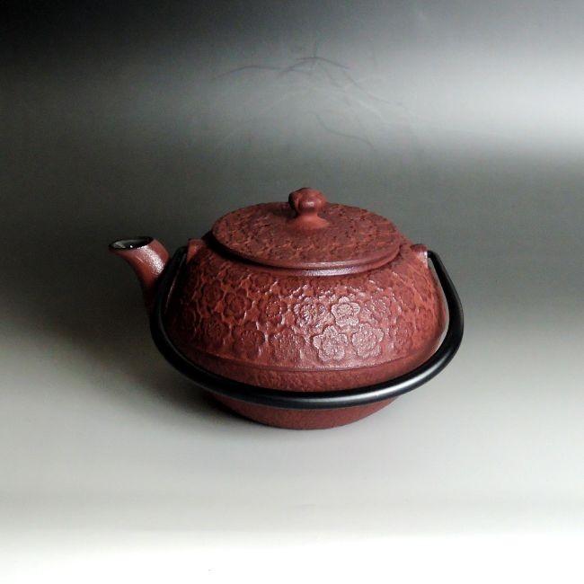 南部鉄器「まろみさくら急須」 本場岩手産南部鉄器 まろみさくら急須