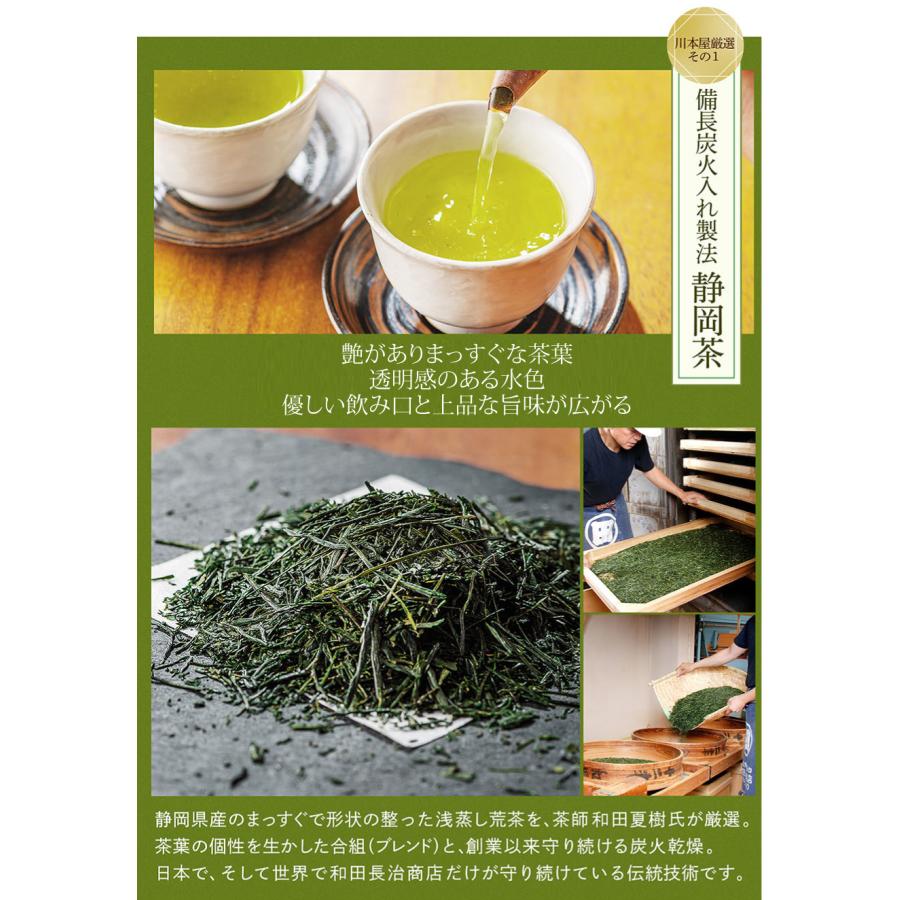 母の日 ギフト 高級 日本茶2種 花々茶缶入り 備長炭火入れ静岡茶50g