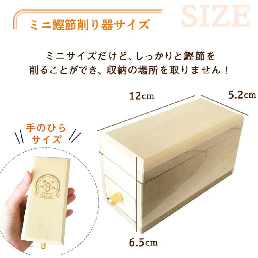 鰹節削り器 極ミニ 日本製 レアなミニ削り器専用かつお節セット(100g