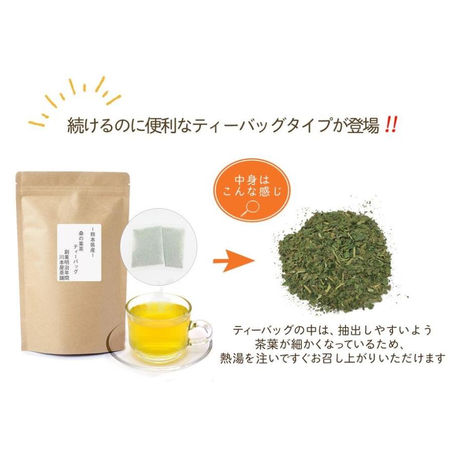 桑の葉茶 国産 ティーパック 3g×20P×3袋 ティーバッグ｜kawamotoya｜04