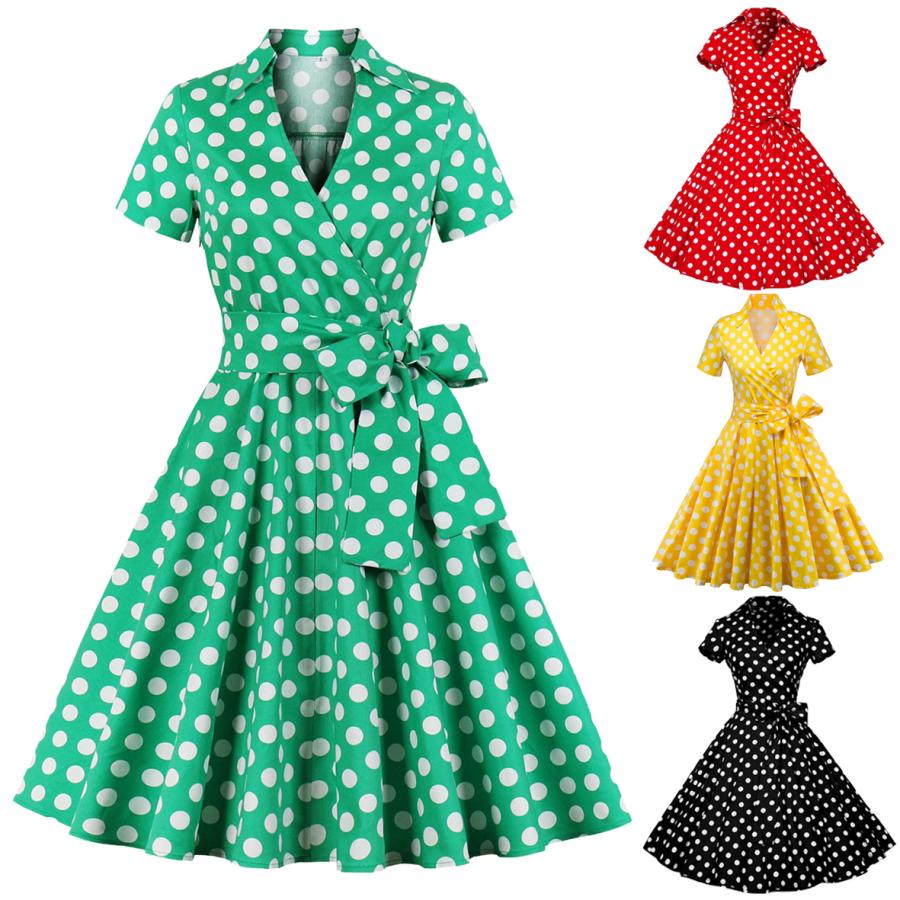 ドレスワンピース 半袖 レトロワンピース レトロ Aライン ドレス レディース Vネック 春 夏 ワンピース ロング パーティー 結婚式 披露宴 ベルト付き 袖付き Kawamura 00 854 1 川村yahoo ショップ 通販 Yahoo ショッピング