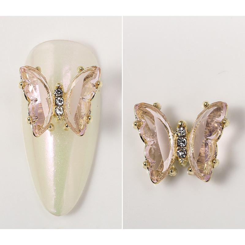 ラインストーン ネイルジュエリー ネイルアート ネイルパーツ セルフネイル キラキラ ネイル用品 蝶々 ちょうちょ 小さな立体バタフライ 選べる12色 Kawamura 00 923 2 川村yahoo ショップ 通販 Yahoo ショッピング