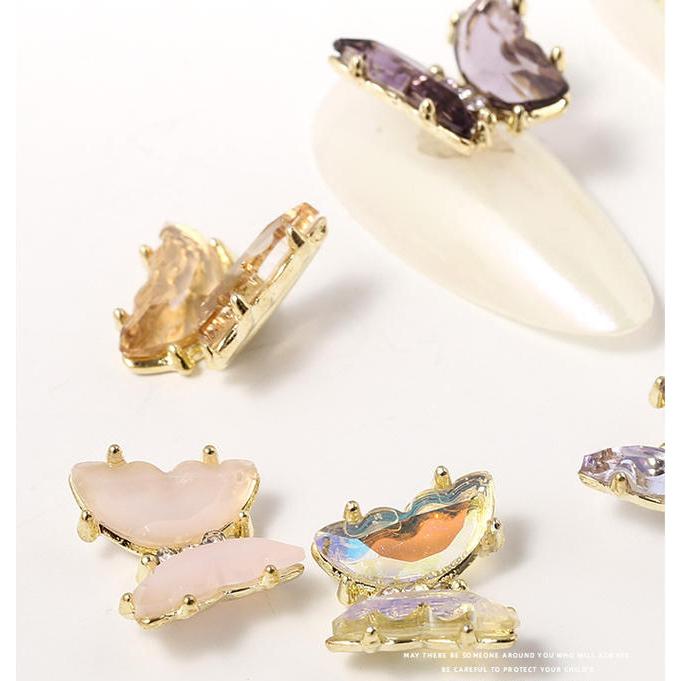ラインストーン ネイルジュエリー ネイルアート ネイルパーツ セルフネイル キラキラ ネイル用品 蝶々 ちょうちょ 小さな立体バタフライ 選べる12色 Kawamura 00 923 2 川村yahoo ショップ 通販 Yahoo ショッピング