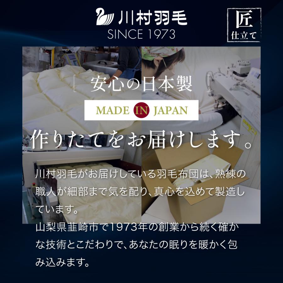 羽毛布団 肌掛け ダブル 洗える 日本製 春用 夏用 ホワイトダック