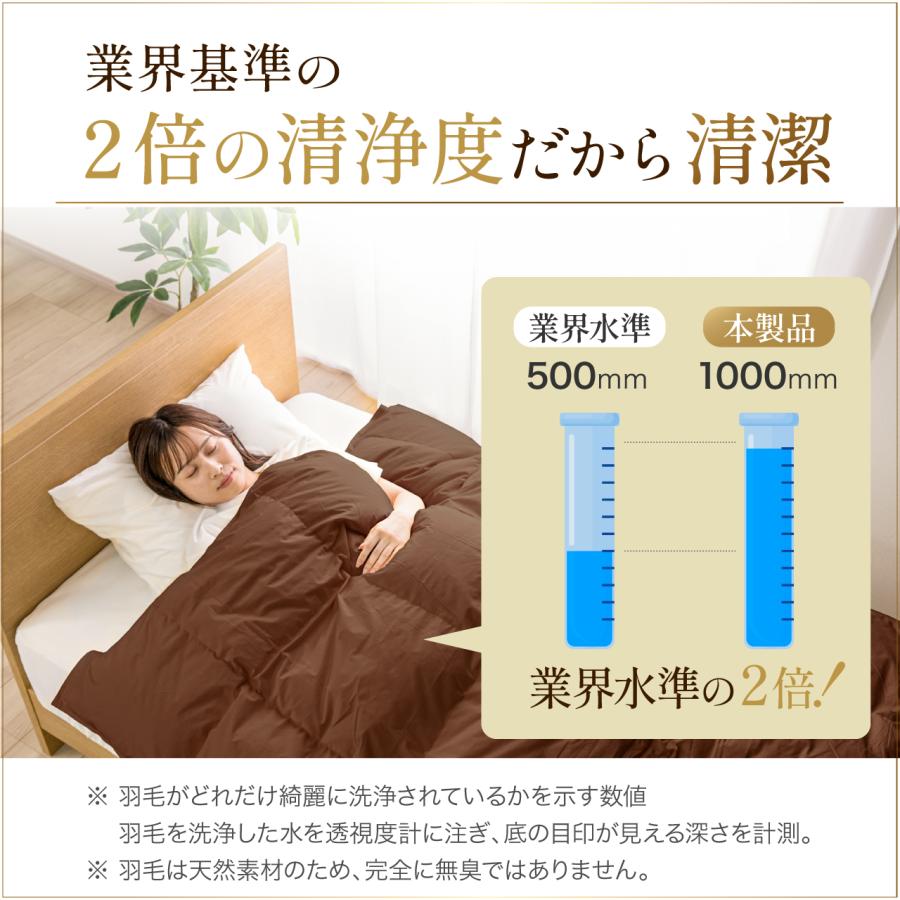羽毛布団 肌掛け ダブル 洗える 日本製 春用 夏用 ホワイトダック