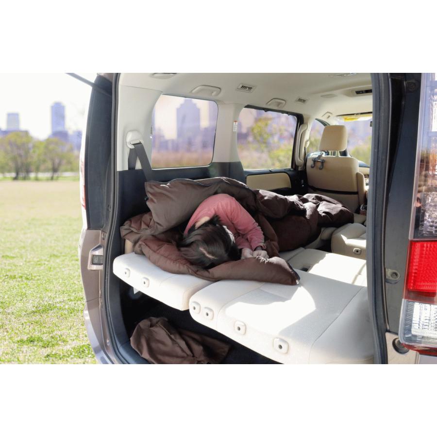 【新品未使用】3in1ベッド マットレス 掛け布団 枕　アウトドア車中泊　寝袋 羽毛布団 寝袋 肌掛けシングル 3way ダック93％ 車中泊 キャンプ