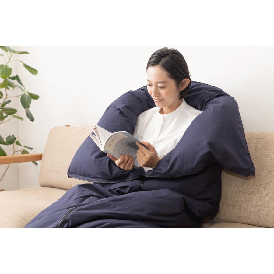 羽毛布団 寝袋 肌掛けシングル 3way ダック93％ 車中泊 キャンプ