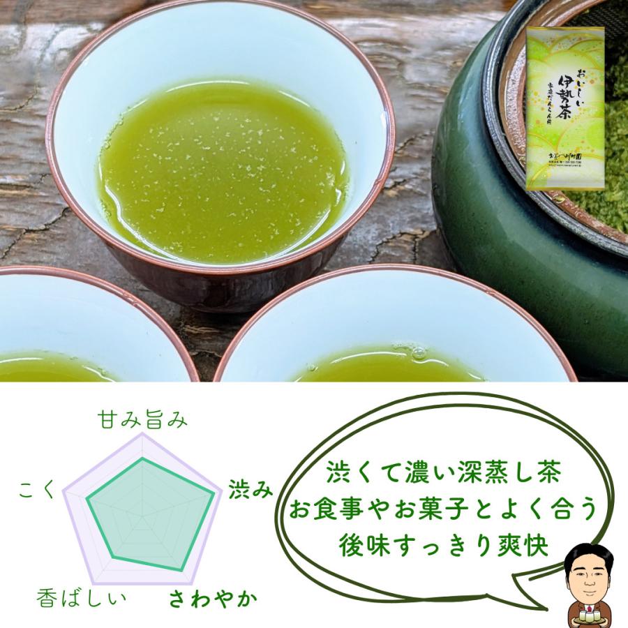 新茶 お茶 お茶の葉 伊勢茶 深蒸し茶 80g×5袋 メール便配送セット 包装