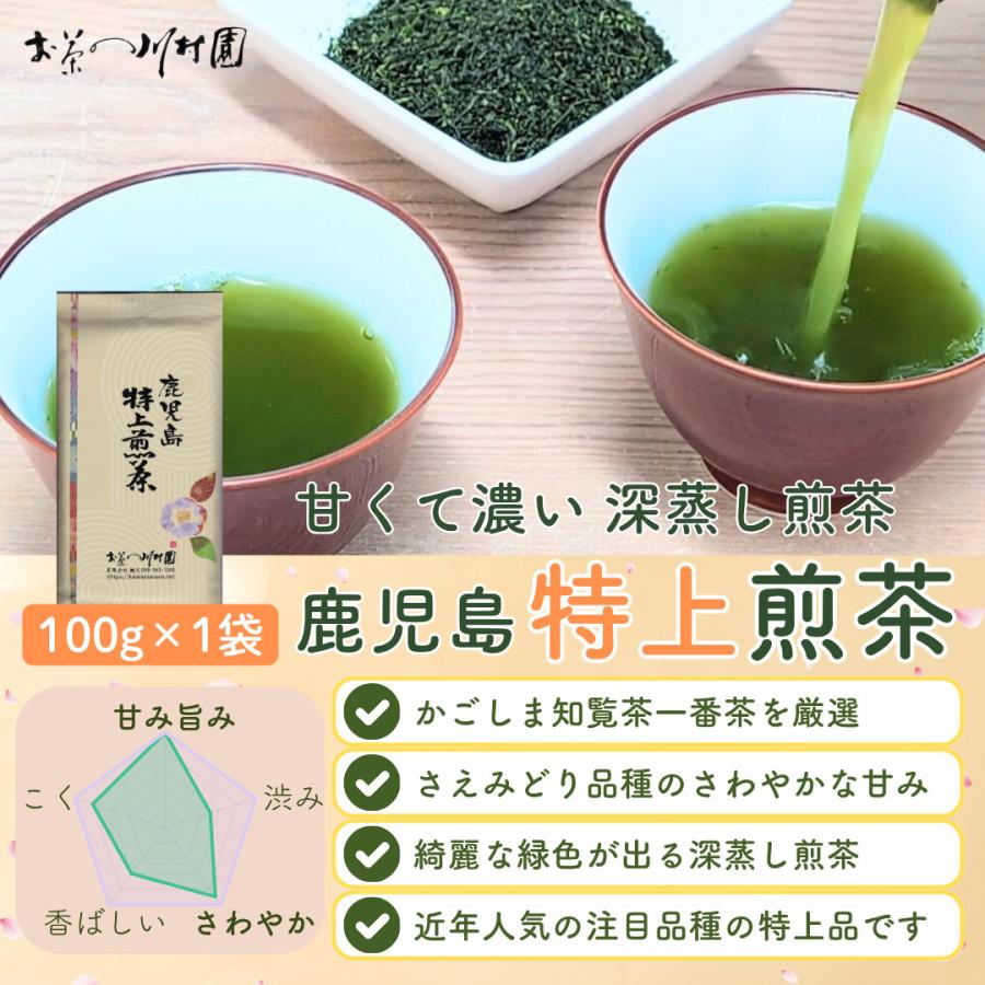 お茶 お茶の葉 知覧茶 鹿児島特上煎茶 100g さえみどり 深蒸し茶 2026