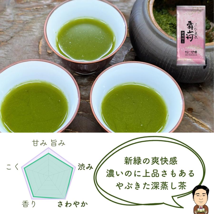 新茶 静岡 深蒸し 老舗日本茶専門店の高級静岡茶2種 飲み比べ お得な