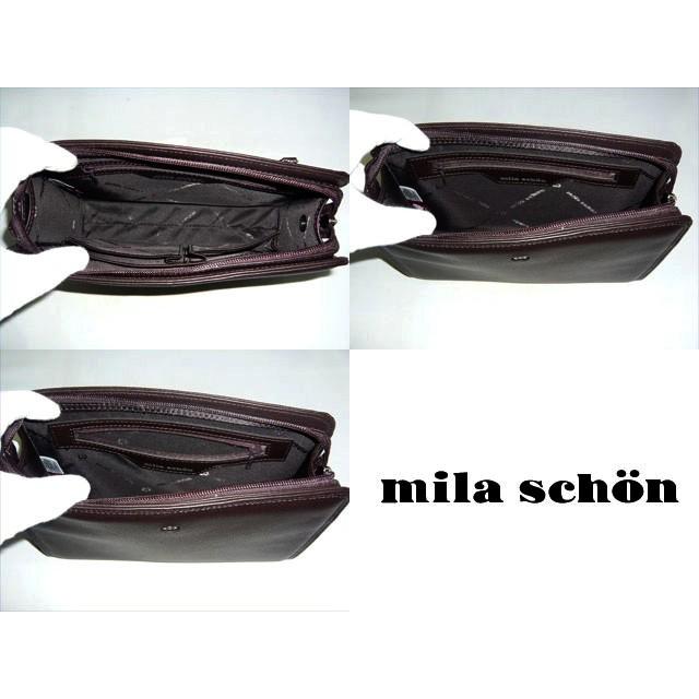 mila schon（ミラショーン） キップ クレスタ メンズポーチ 三角