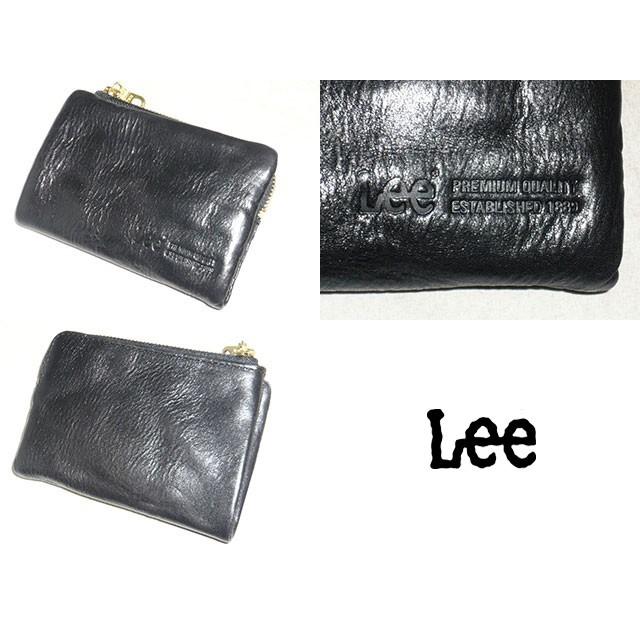 Lee（リー） イタリアンソフトレザー Lファスナーミドルサイズ二つ折り