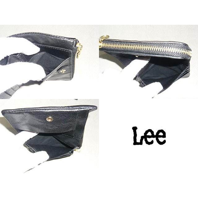 Lee（リー） イタリアンソフトレザー Lファスナーミドルサイズ二つ折り