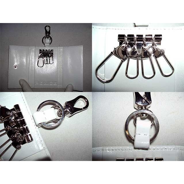 POLICE（ポリス） スムース牛革＆パイソン型押し キーケース 0511