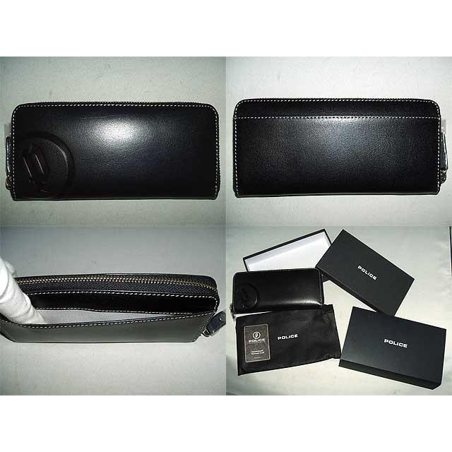 POLICE（ポリス） バッファローシリーズ ラウンドファスナー式長財布