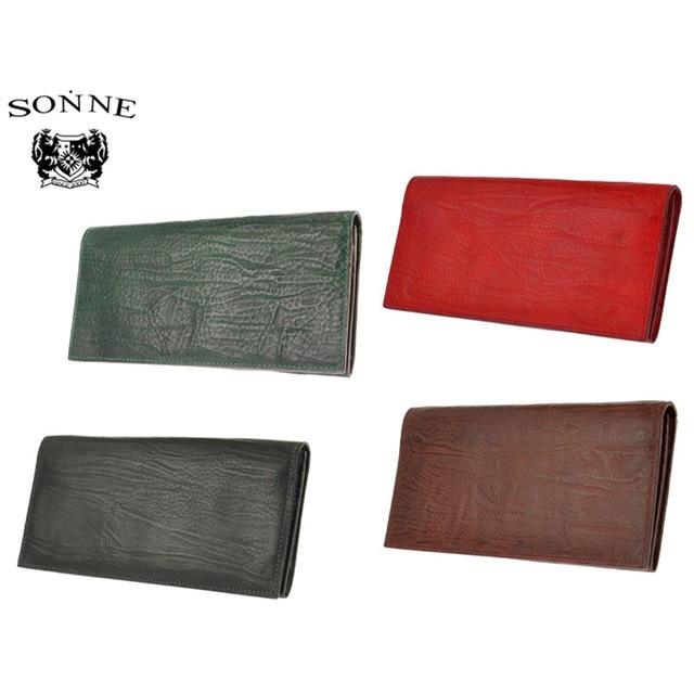 正規品 メンズ レディース    通勤 通学 記念日 冠婚葬祭 贈答品 ギフト SONNE[ゾンネ] バケッタレザー 長札 ファスナー付 長財布 SOD005B 5001324 ueni51 SONNE（ゾンネ） バケッタレザー 長札 ファスナー付 長財布 SOD005B