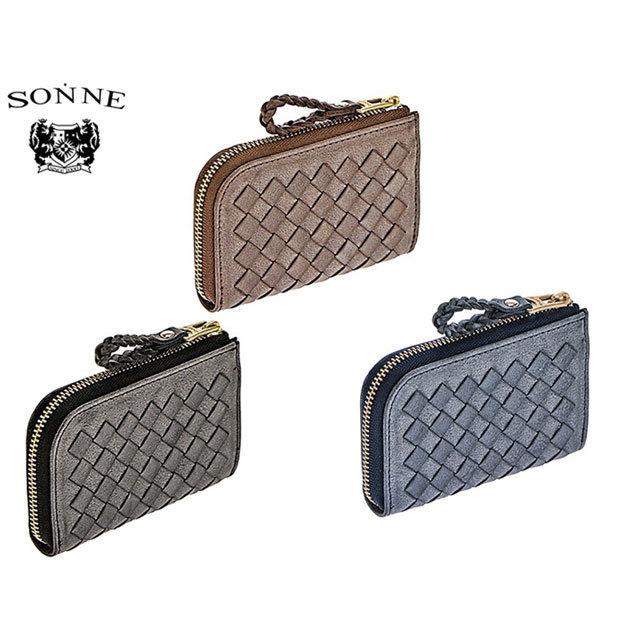 正規品 メンズ レディース    通勤 通学 記念日 冠婚葬祭 贈答品 ギフト SONNE[ゾンネ] ベジタブルタンニンレザー　メッシュ　マルチケース　キーリング付き　som004 5699733 ueni51 SONNE（ゾンネ） ゾンネベジタブルタンニンレザー メッシュ マルチ