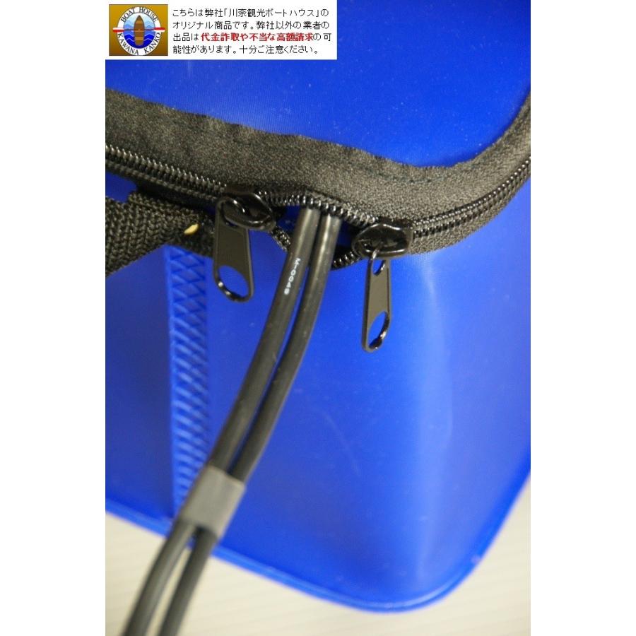 ローランス WP12-12 魚探 電動リール EVAバッグ（青）付きバッテリー