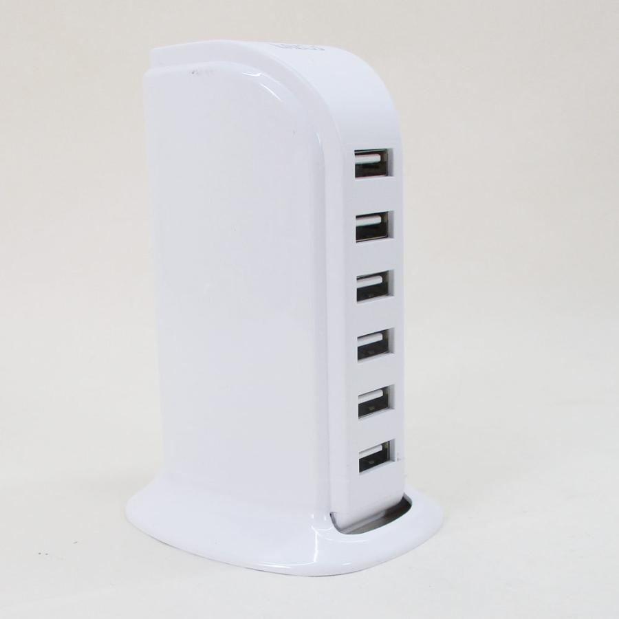 USB 6ポート AC充電器 ACアダプター LAZOS ホワイト L-AC6-W/6080ｘ２台セット/卸｜kawanetjigyoubu｜05