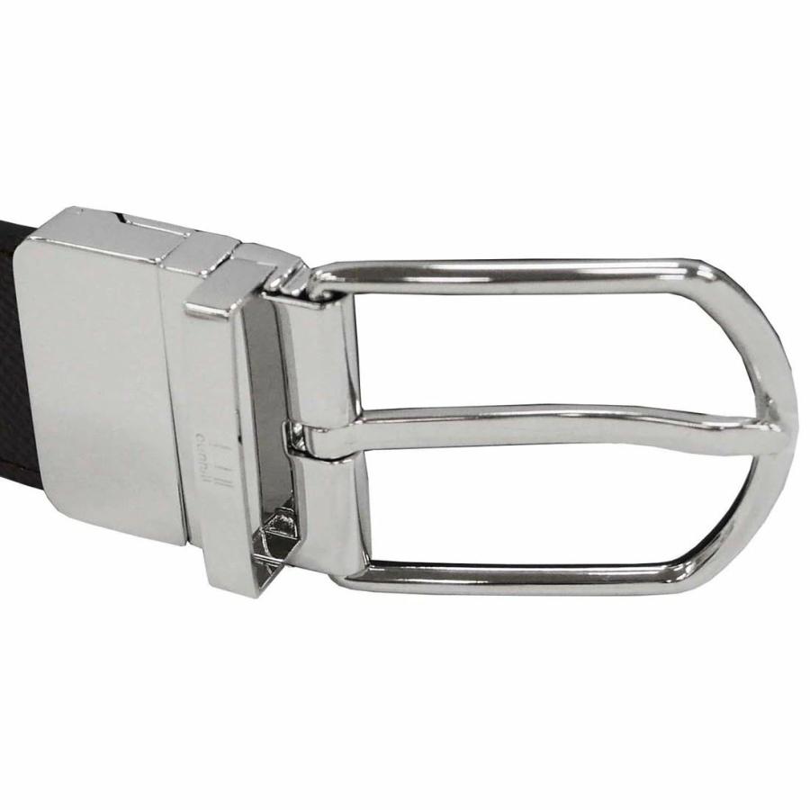 【未使用品】DUNHILL ダンヒル ベルト DU25R4T64AL20142 dunhill ダンヒル ピン式 リバーシブル ベルト 艶無型押ブラウン