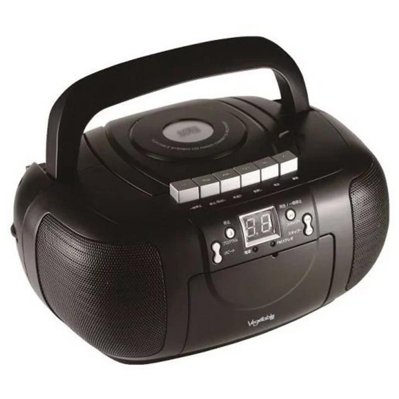 CDラジカセ CDラジオカセットレコーダー AM/ワイドFMラジオ 2電源(AC100V/乾電池) Vegetable ベジタブル ブラック GD-CD360/2713 : カワネット - 通販 - Yahoo!ショッピング CDラジカセ CDラジオカセットレコーダー AM/ワイドFMラジオ 2電源(AC100V/乾電池) Vegetable ベジタブル ブラック GD-CD360/2713 : カワネット - 通販 - Yahoo!ショッピング
