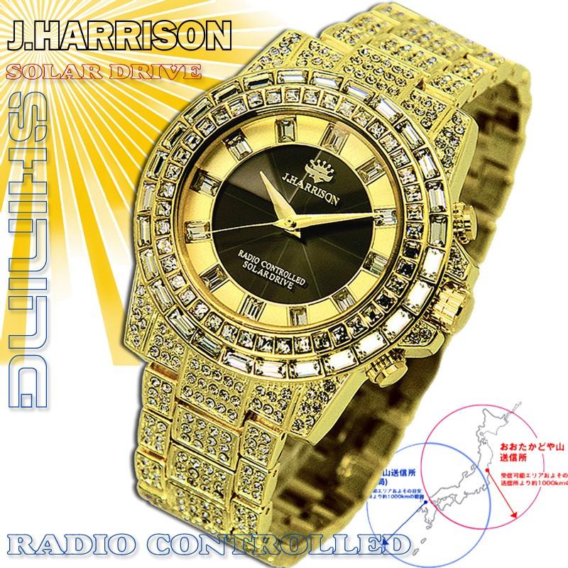 電波腕時計 シャニング ソーラー JH-025GB J.HARRISON/ジョンハリソン