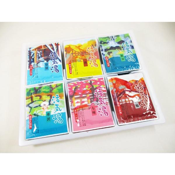 薬用入浴剤「活気湯」日本の有名温泉 6箇所x24箱セット/卸 入浴