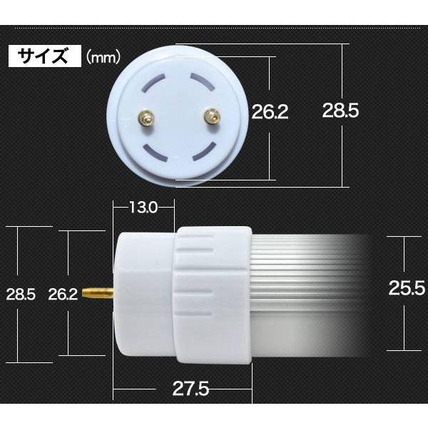 k LED蛍光灯 20w型 直管 消費電力8W 白色カバータイプ 昼白色相当 58cm｜kawanetjigyoubu｜05