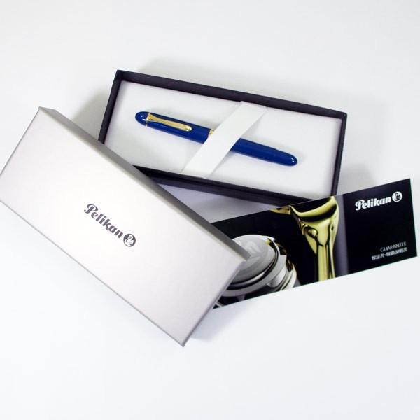 Pelikan（筆記具） ペリカン万年筆 M120 アイコニック ブルー EF 限定