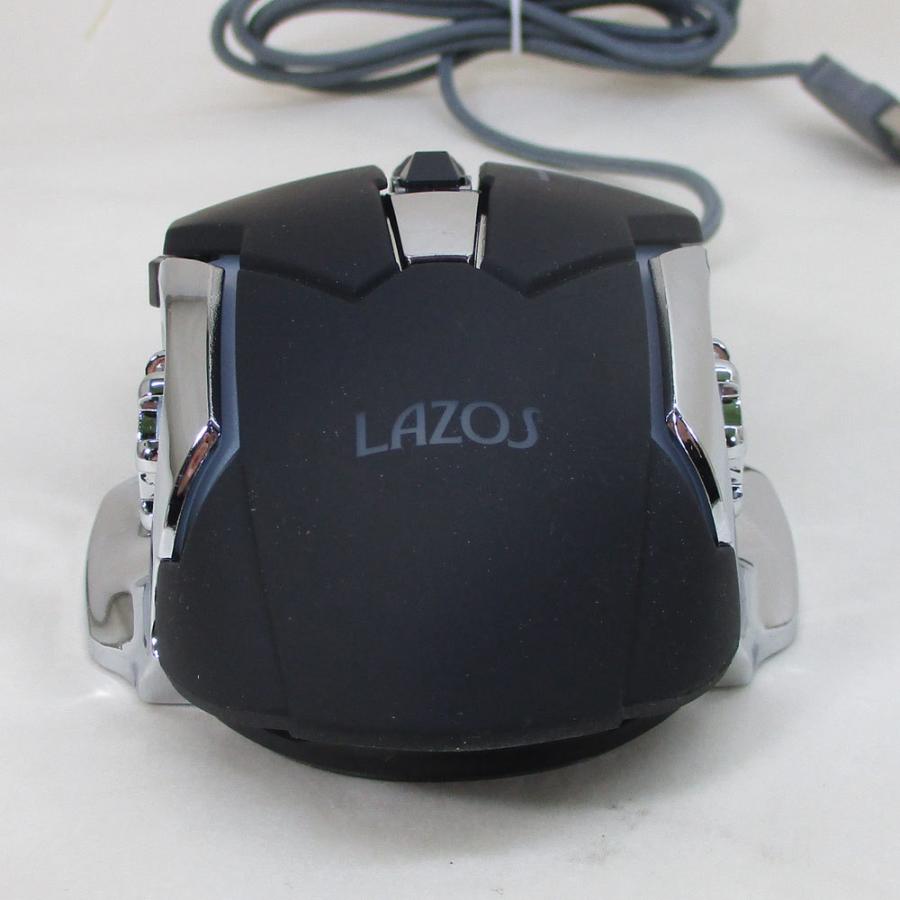 有線ゲーミングマウス 6ボタン 全ボタン設定可能 LAZOS ブラック L-MSG6-B/5960ｘ２台セット/卸｜kawanetjigyoubu｜07