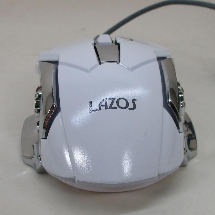 有線ゲーミングマウス 6ボタン 全ボタン設定可能 LAZOS ホワイト L-MSG6-W/5977ｘ１個/送料無料｜kawanetjigyoubu｜07