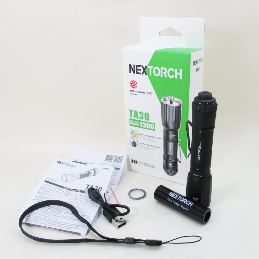 未使用品】 NEXTORCH フラシュライト TA30 1300ルーメン