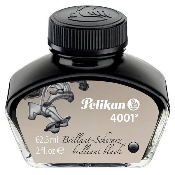 【未使用級】ペリカン Brilliant Black インク セット黒 名入り Pelikan（ペリカン） 純正ボトルインク 4001/76/62.5ml ブリリアント