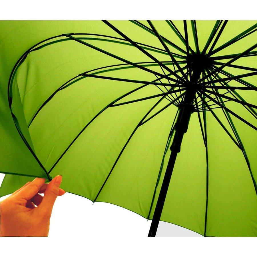 ジャンプ傘 和傘 16本骨 ポンジー ＃530 直径94cmのワイドサイズ