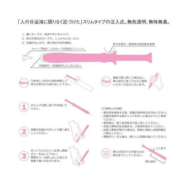 注入型スリムワンタッチ/潤滑保湿ゼリー プレペア/5本パッケージ｜kawanetjigyoubu｜05