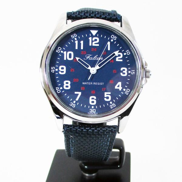 シチズン ファルコン 腕時計 日本製ムーブメント ナイロン/革ベルト ネイビー/紺 QB38-315 メンズ 紳士 :qb38315:カワネット -  通販 - Yahoo!ショッピング