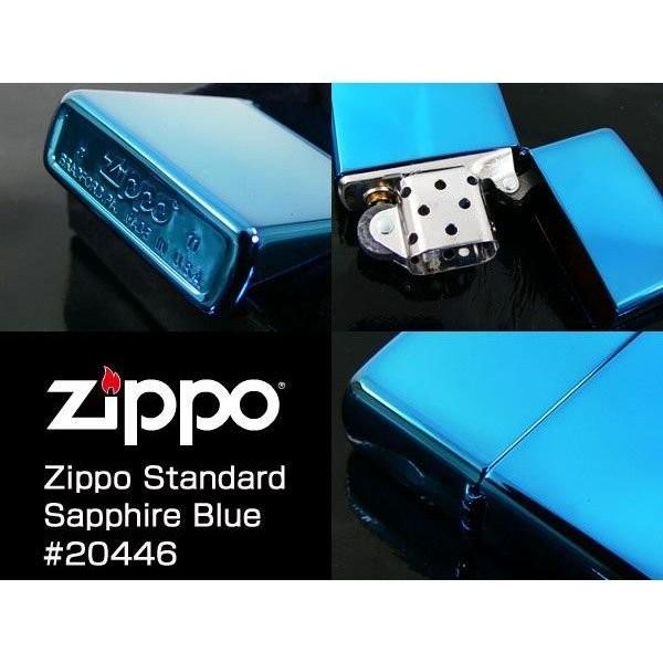 ZIPPO（ジッポー） #20446 サファイアブルー PVDチタン加工 オイル