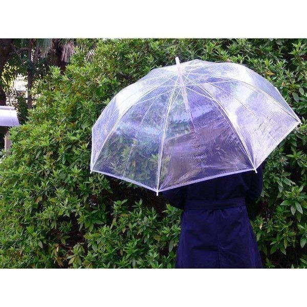 ビニール傘 ジャンプ式 POE 特大サイズ 親骨65cm 直径109cm 黒取っ手