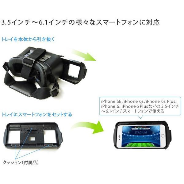 k グリーンハウス スマートフォン用VR ヘッドセット GH-VRHA-BK/送料無料｜kawanetjigyoubu｜05