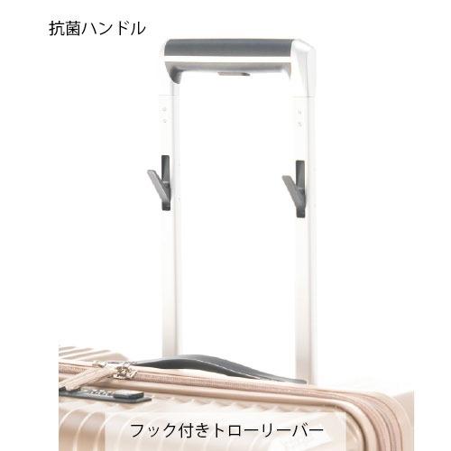 【ポイント10倍】日本製 ス−ツケース　手荷物預け無料サイズ  ソリッドナイト 75L ALI-075-24W  拡張機能 静音キャスター ホイールロックパーツ交換10年保証 |  | 09