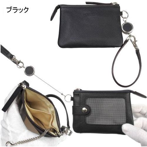 カードが落ちない パスケース 本革 リール付き 定期入れ ICカード コインケース キーケース 小銭入れ ストラップ付 ROMANO ロマノ SP-385 |  | 22