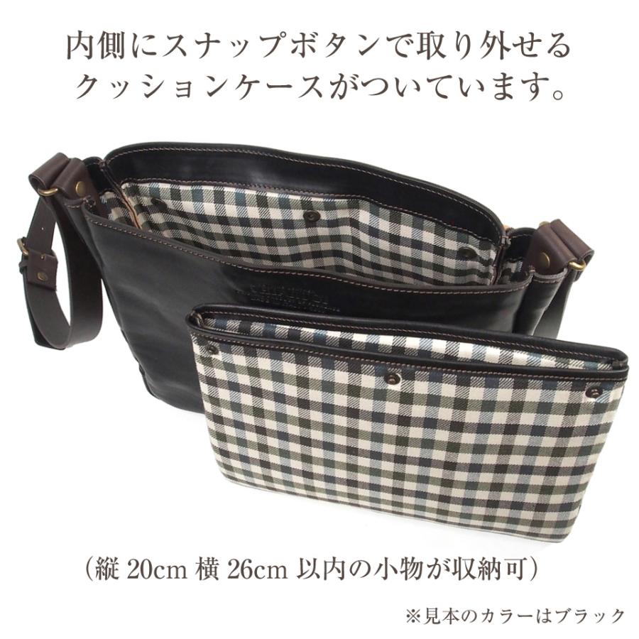 イタリア製 本革 牛革 ベジタブルタンニン かぶせ ショルダーバッグ A4 ユニセックス メンズ レディース CHIARUGI キアルージ オールドトスカーナ Art.54004 |  | 13