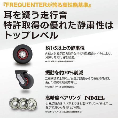 【ポイント10倍】1-218  FREQUENTER フリクエンター CLAM A クラム ストッパー付4輪キャリー 53cm スーツケース CPゴールド |  | 02