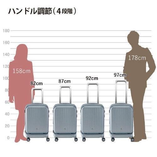 【ポイント10倍】スーツケース FREQUENTER AURA フリクエンター アウラ 1-511 機内持ち込みフロントオープン 4輪キャリー 48cm ダイヤル式TSAロック 軽量 |  | 12