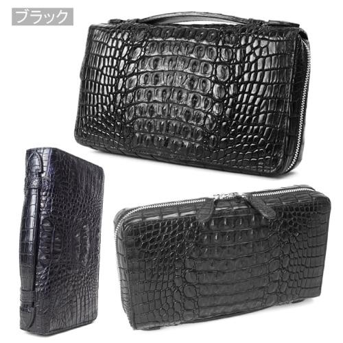 クロコダイル セカンドバッグ 頭付センター取り一枚革 1品物 日本製 カワノバッグ職人仕上げ オーダーメイド 受注生産 |  | 02