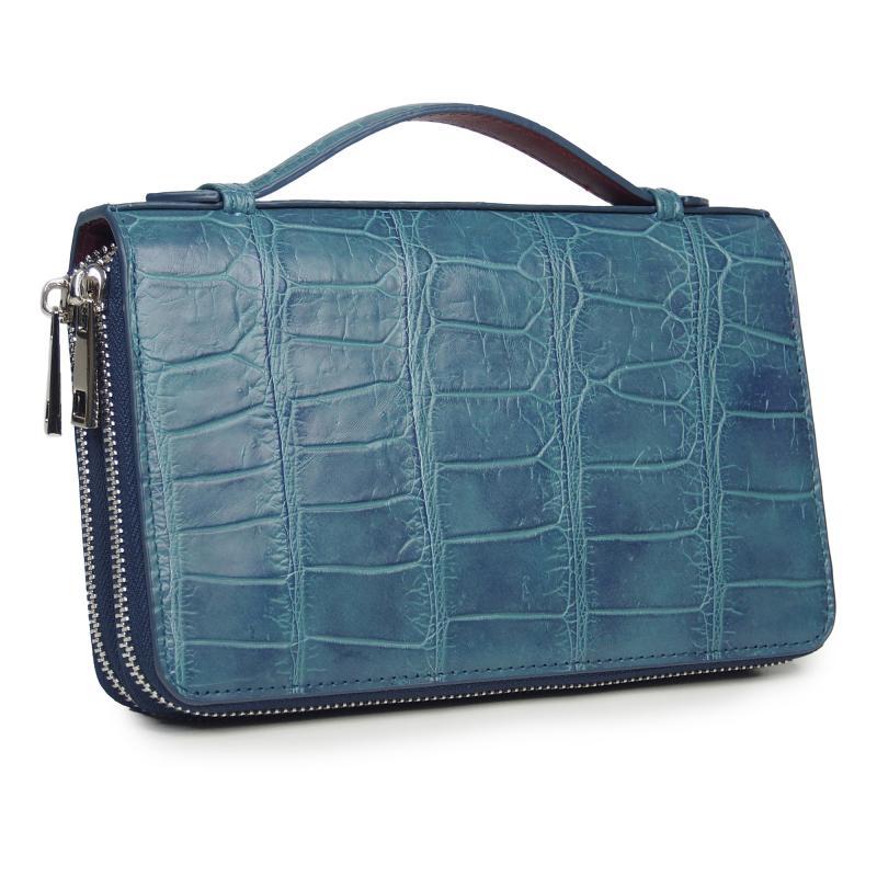 クロコダイル　ワニ　メンズ　オーガナイザーバッグ　マット加工　クラッチバッグ　セカンドバッグ　長財布　手持ち型　ダブルファスナー |  | 01