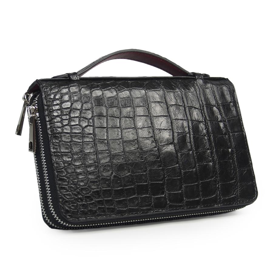 クロコダイル　ワニ　メンズ　オーガナイザーバッグ　マット加工　クラッチバッグ　セカンドバッグ　長財布　手持ち型　ダブルファスナー |  | 06