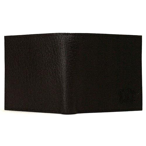 牛革 メール便送料無料 2つ折り財布 豚革型押し ブラック x ブラック カワノオリジナル |  | 01